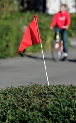 100cm widoczność dziecka rowerku maszt BHP flaga