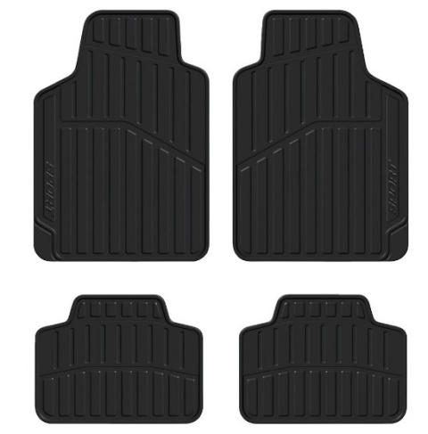  Dywaniki wycieraczki czarne SPORT disign PVC 4szt   