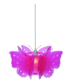 Lampa żyrandol Butterfly różowy 40cm E27 małej dziewczynki  