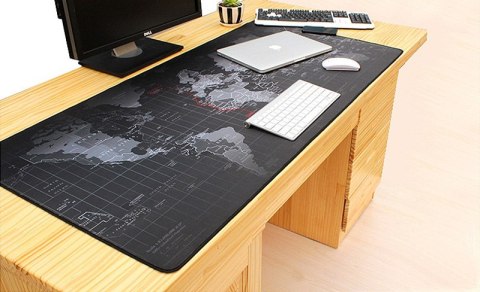Podkładka biurowa z mapą świata 40x90cm - praktyczność i styl