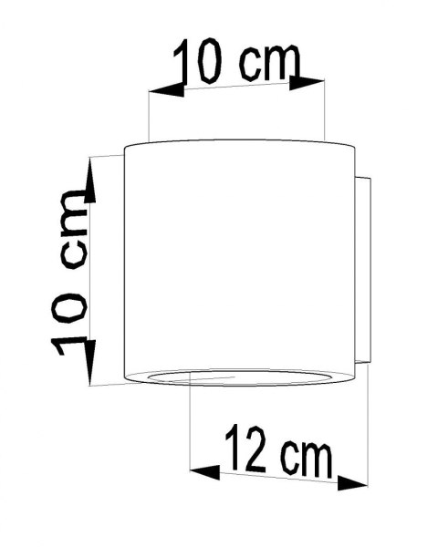 Kinkiet ORBIS Beton lampa domowa nowoczesna kuchnia salon jadalnia