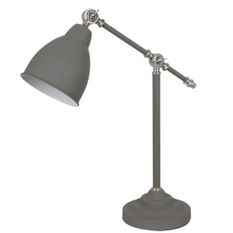 Lampa stołowa biurkowa Sonny szara E27 60W 