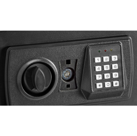 Sejf elektroniczny szyfr 8,5 l stal ścienny stalowy