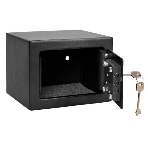 Mały sejf zamek wyściełany 4,1 l stal ścienny