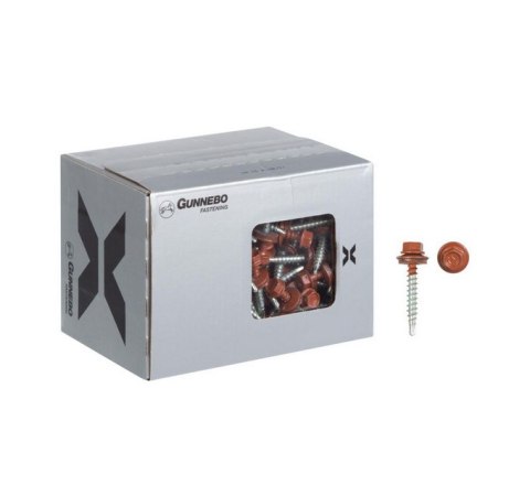 Blachowkręt 4,8 x 35mm 250 szt ceglaste wkręty blachy  