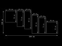 100cm 220cm OBRAZ 6 elem Vexatex ścienny   