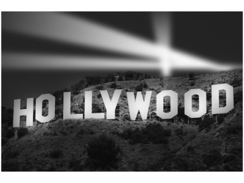 100 70cm Obraz płótno Night in Hollywood    płótno rama