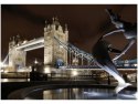 100 70cm Obraz płótno Fontanna Tower Bridge    płótno rama