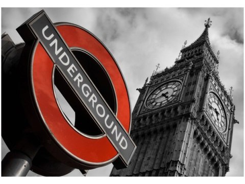 100 70cm Obraz płótno Londyńskie metro    płótno rama