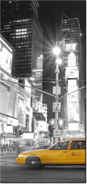 115cm 55cm Obraz ścienny Taxi in New York druk rama   płótno 