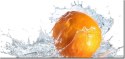 115cm 55cm Obraz ścienny Pomarańczowy plusk druk rama   płótno 