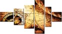 100cm 180cm Obraz 6 elem Stara mapa świata ścienny  