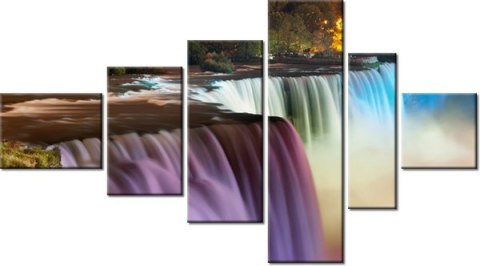 100cm 180cm Obraz 6 elem Wodospad Niagara ścienny  