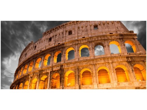 115cm 55cm Obraz ścienny Koloseum świetle druk rama   płótno 