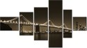 100cm 180cm Obraz 6 elem Most nocą   Tanel Teemusk ścienny  