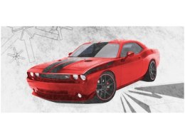 115cm 55cm Obraz ścienny Dodge Challenger Blacktop druk rama   płótno 