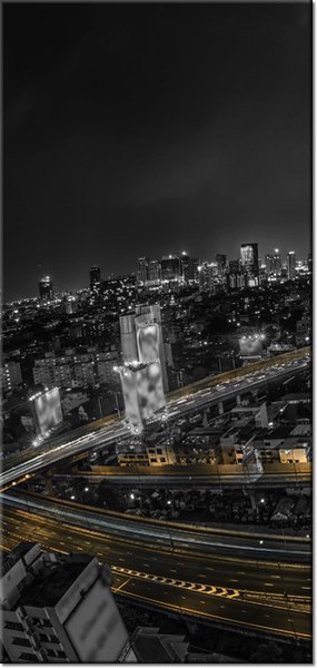 115cm 55cm Obraz ścienny Noc Bangkoku druk rama   płótno 