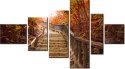 100cm 180cm Obraz 6 elem Jesienny spacer ścienny  