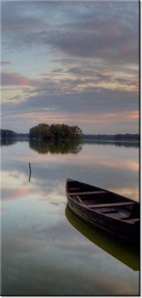 115cm 55cm Obraz ścienny Spokojne Jezioro Wolsztyńskie druk rama   płótno 