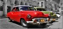 115cm 55cm Obraz ścienny Kubańskie taksówki druk rama   płótno 