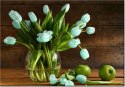 100 70cm Obraz płótno Niebieski tulipan    płótno rama