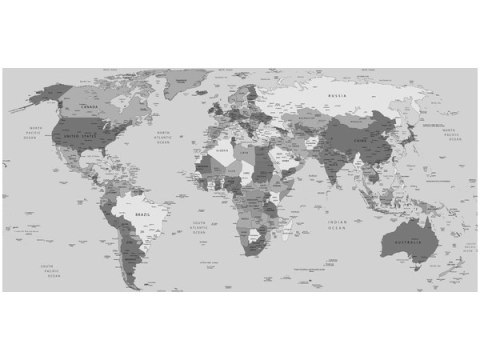115cm 55cm Obraz ścienny World map druk rama   płótno 