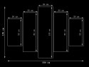 105cm 150cm ZEGAR 5 elem Nocny widok druk   obraz 