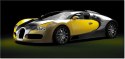 115cm 55cm Obraz ścienny Żółte Bugatti Veyron druk rama   płótno 