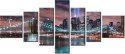70cm 160cm ZEGAR 7 eleme Panorama Manhattanu druk   obraz 