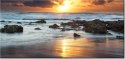 115cm 55cm Obraz ścienny Wschód słońca oceanem druk rama   płótno 