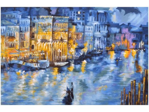 100 70cm Obraz płótno Wenecja nocą    płótno rama