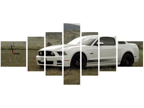 70cm 160cm ZEGAR 7 eleme Mustang GT V8   Brett Levin druk   obraz 