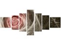 70cm 160cm ZEGAR 7 eleme Róża  ktalna jasny róż druk   obraz 