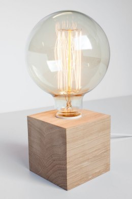 Lampa Cube 1 drewniana retro vintage sześcian