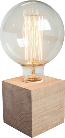 Lampa Cube 1 drewniana retro vintage sześcian