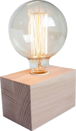 Lampa Cube 2 drewniana retro vintage
