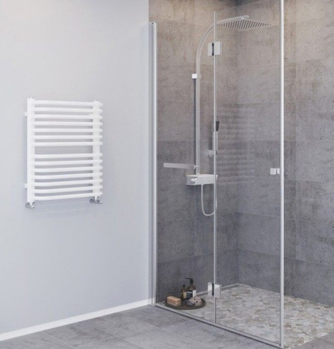 Grzejnik łazienkowy biały LOYA  61x53 mały