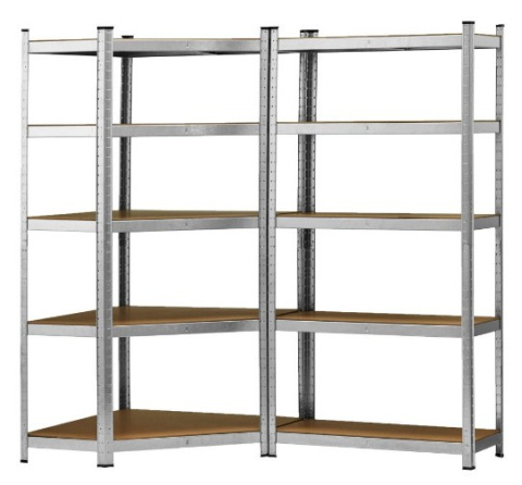 Regał rogu SDN max 175kg blacha stalowa ocynkowan półki MDF