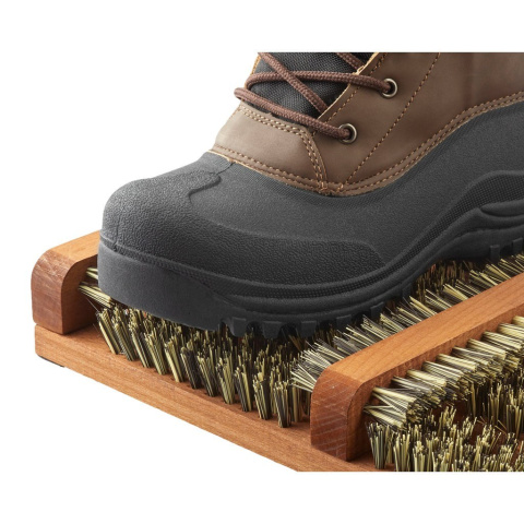 Czyszczarka butów drewniana szczotka włosie   