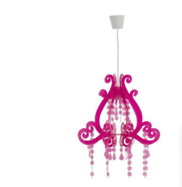 Lampa żyrandol PRINCES różowa 45cm E27 małej dziewczynki  