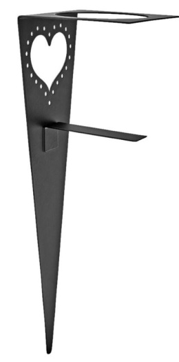Lampion latarenka świece 35cm czarny metal nastrój