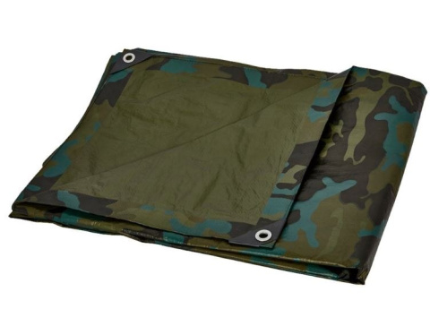 Plandeka 3x4 m 160g/m2 MORO nakrycie maskująca oczka