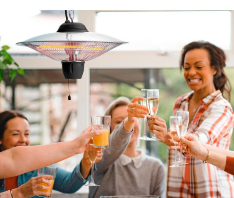 Ogrzewacz zewnętrzny 1500 W zawieszany ogród antresola oranżeria