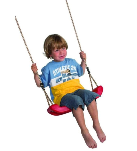 Huśtawka ogrodowa ARIEL 44x17cm linowa lina 2,5m tworzywo sztuczne  