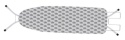 Deska do prasowania 110 x 32 cm składan IRON