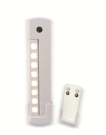 Lampka podszafkowa LED sciemnialna pilot baterie 3xAAA 