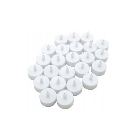 Świeczki biała 48szt tealight LED bateria zbuduj nastrój 25h