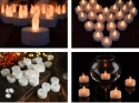 Świeczki biała 48szt tealight LED bateria zbuduj nastrój 25h