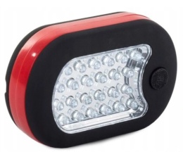Nowoczesna latarka warsztatowa LED z magnesem i hakiem