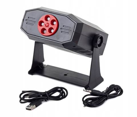 PROJEKTOR LASEROWY STROBOSKOP LASER GŁOŚNIK DISCO ver